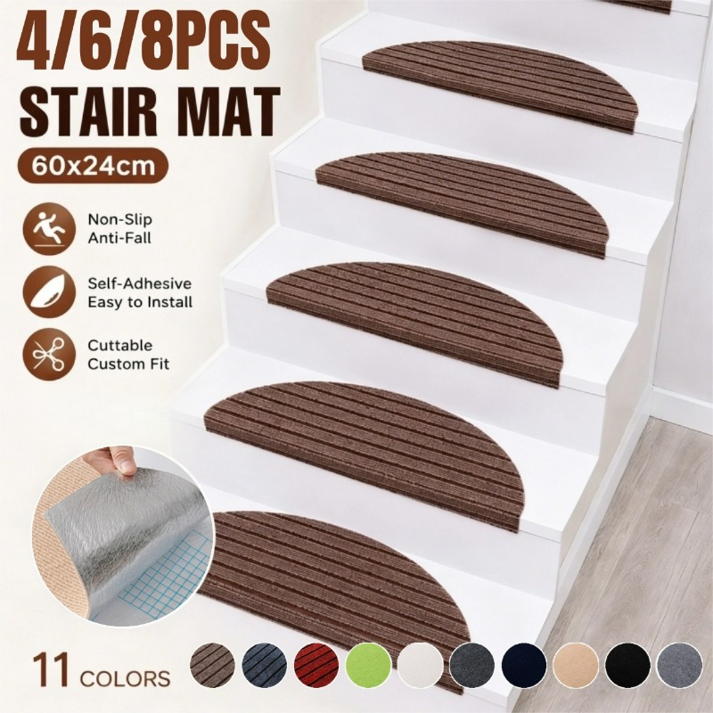 Electronics Repair Mat - Tapis d'escalier semi-circulaires en feutre épais,
