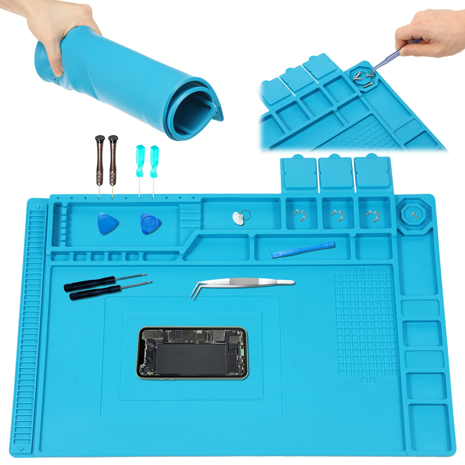 Tapis de soudure en silicone 4 - Electronics Repair Mat avis et prix